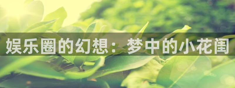 彩名堂官网免费下载：娱乐圈的幻想：梦中的小花闺